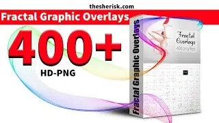 How To Use Fractal Graphic Overlays In Photoshop |Sheri Sk| |Fractal Overlays PNG|