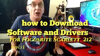 How to download software and drivers for Focusrite Scarlett 2i2 - Info 1