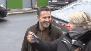 EXCLUSIVE : Jose Garcia coming out of RTL radio station in Paris
