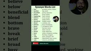 Synonyms and Antonyms in English|How to Learn synonym and antonyms