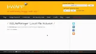 SQLiteManager Local File Inclusion
