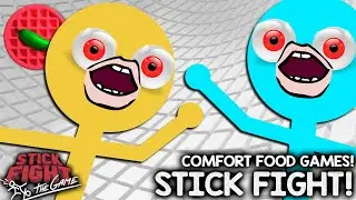 STICK FIGHTING = GOOD COMFORT-FOOD GAMING! Let's Play Stick Fight: The Game (Local VS Steam PC Game)