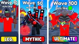 EVERY RED UNIT VS ENDLESS MODE (Toilet Tower Defense)