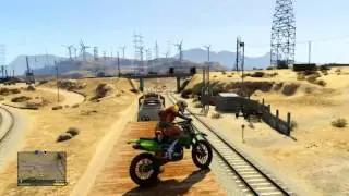 GTA 5 Great jump Запрыгиваем на поезд