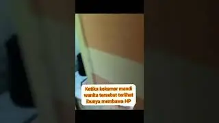 Video call di kamar mandi sama pacar , Wanita ini ketahuan ibunya 
