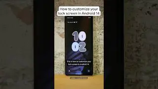 How to customize your lock screen in #Android14 #Google #Shorts