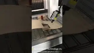 Cutting Wood Curve Sheet with 4 Axis Machine Foam Machine