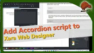 Xara Webdesigner: add accordion script for website