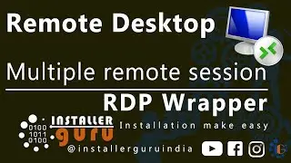 Multiple remote Desktop sessions via RDP wrapper🔥🔥💻 share your computer resource with others.(Hindi)