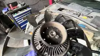 Как снять вискомуфту Passat b5 / Superb 1 (Без снятия бампера)