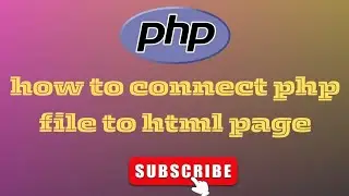 How to connect php file to html page #php #coding #frontend #backend