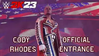 WWE 2K23 Cody Rhodes Wrestlemania 38 Entrance!