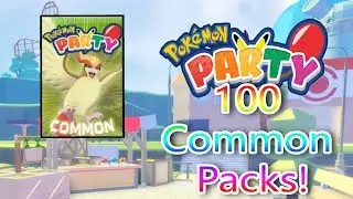 100 COMMON PACKS IN POKEMON PARTY! ROBUX GIVEAWAY!