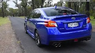 2016 Subaru WRX 0-100km/h & engine sound (manual vs CVT auto)