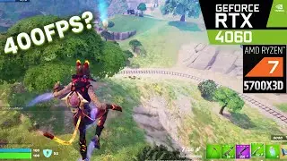 RTX 4060 + AMD Ryzen 7 5700X3D - Fortnite 1080p Epic low and performance settings | FPS Benchmark