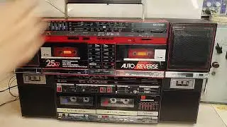 Бумбокс 80х годов,Toshiba BoomBeat SX-85, полный обзор после ремонта