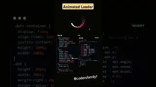 Loader animation create using html css js 