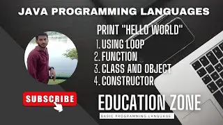 Print Hello World in java 