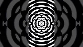 ⚠️⚡️ Psychedelic Hypnotic İllusion ⚡️⚠️  Geometric Hypnosis:  Black and White #youtube #shorts