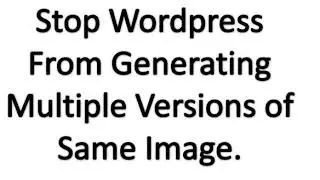 How to Stop wordpress themes From Generating Multiple Versions of Image Reduce no of files Hostgator