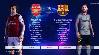 PES 2020 - Arsenal vs Barcelona - UEFA Champions League UCL - New Kits 20/21 Season