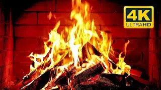Fireplace Burning for 12 Hours in 4K
