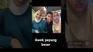 awek payung besar live tiktok 