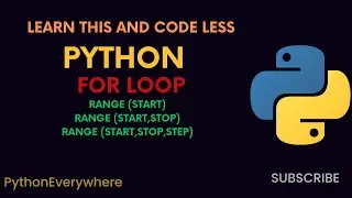 MASTERING PYTHON FOR LOOPS  COMPLETE GUIDE WITH RANGE() EXAMPLES #python #learnpython #pythonprogram