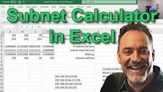 20. CCNA Ch11 - Create a Subnet Calculator in Excel