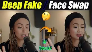 FREE AI Face Swap in videos using Deep Fake Easily using AI, How to Change Face in Video