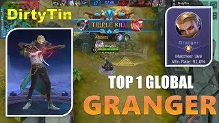 Almost Perfect, 91,6 % Win Rate [ Top 1 Global Granger S12] DirtyTin - Mobile Legends Bang Bang