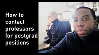 How to contact professors for postgrad supervision/opportunities I Cold Email
