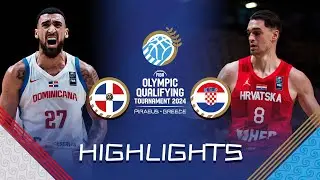 Semi-Finals: Dominican Republic 🇩🇴 vs Croatia 🇭🇷 | Highlights | FIBA OQT 2024 Greece