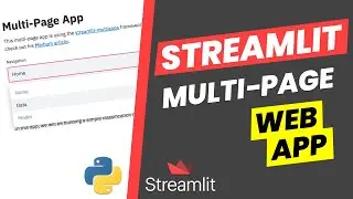 How to Make a Multi-Page Web App | Streamlit #16