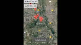 Google Maps Search Nearby : Displaying Nearby Places using Google Places API  and Google Maps API V2