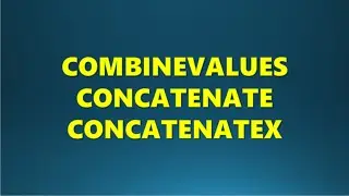 COMBINEVALUES, CONCATENATE & CONCATENATEX DAX in Power BI#dax #powerbi #dataanalytics #analytics