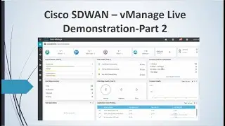 vManage Dashboard Part 2 | Cisco SDWAN | Viptela free sdwan course #viptela #sdwan #vmanage #eveng