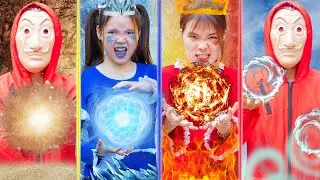 Hot & Cold Challenge... Sister on Fire & Icy Baby Doll vs Crazy Doctor - FNF vs Squid Game Real Life