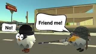 Funny moments | chicken gun