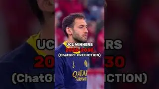 Future UCL Winners According to ChatGPT (2025-2030) #football #shorts