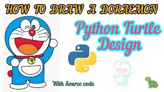 How to Draw Doraemon using Python Turtle 🐢 | Code available