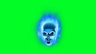 Devil Head horror green screen animation effects HD footage no copyright