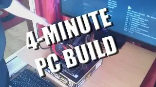 4-minute PC build (timelapse)