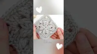 МК "зимний цветок" на канале 🤍 Бабушкин квадрат крючком 🧶 Crochet with 💞