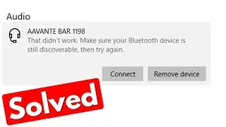 That didnt work make sure your bluetooth device is still discoverable then try again windows 10/11