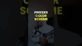 prefers-color-scheme i’m CSS 