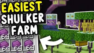 EASIEST SHULKER FARM Minecraft Bedrock 1.21!
