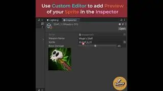 How to add Sprite Preview to ANY script Inspector in Unity