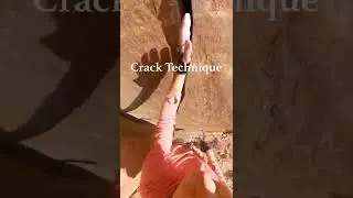 Crack climbing technique
