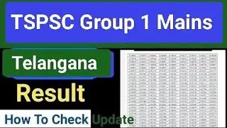 TSPSC Group 1 Mains Result 2024-25/TSPSC Telangana Group 1 Mains Result Update Live News Out Today
